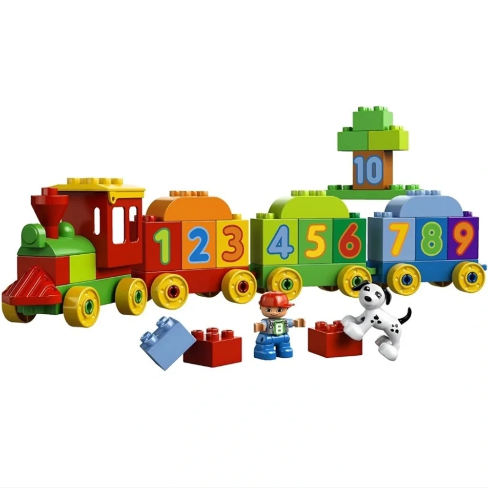 LEGO DUPLO NUMBER TRAIN Learn to Count Set 10558 Number Blocks Dog Included - Picture 8 of 10